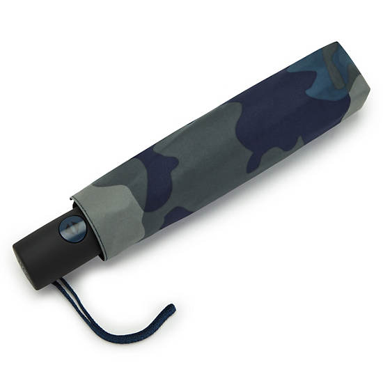 Kipling New Printed Umbrella Auto Open Accessoires Grijs Camo | BE 1711EB